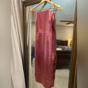 Lulu's Pink Spaghetti Strap Sheath Dress